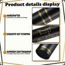 Tinlade Black Graduation Diploma Tube Holder with Gold Foil Stamping Graduation Cap 12.6 x 2 x 2 Inches Waterproof Certificate Scroll Holder for Certificate Diploma Documents Posters Blueprints