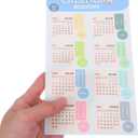 2026 Planner Stickers Monthly Calendar Tabs - 2 Sheets Color-Coded Easy Peel and Stick Adhesive Index Labels for Journals Notebooks and DIY Planning (Multi 1)