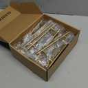 Haliwu 30 Pack Cabinet Handles Brass Gold Cabinet Pulls 5 Inch Hole Center Drawer Pulls Modern Bar Dresser Handles for Bathroom Kitchen Bedroom