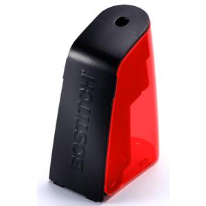 Bostitch Office Battery Pencil Sharpener, Hinged Tray, Colored Pencil Compatible, Red (BPS2-RED)