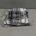 MAXEVE Faux Fur Heated Electric Blanket, 50"x60" Fast Heating Warming Throw Blankets with 8 Heating Levels & 8 Hours Auto Off with Over-Heat Protection & ETL Certified, Plaid Black