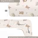 Crib Sheets for Baby Boy Girl 2 Pack, Fitted Crib Mattress Sheet 28" x 52", Muslin Toddler Bedding with Neutral Style, Nursery Bedding Essentials (Teddy & Friends)