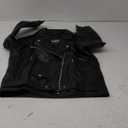 HWK Brando Leather Motorcycle Jacket for Women, Genuine Leather Jacket for Weather & Water Resistant Motorbike Riding, Size L