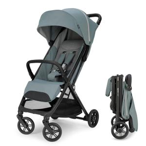 Inglesina Quid Lightweight Compact Travel Stroller for Baby & Toddler 0-55 lbs  One-Hand Fold, Reclining Seat, Airline Approved, Car Seat Compatible, UPF 50+ Canopy  Galaxy Gray