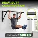 HANDBODE Pull Up Bar for Doorway and Wall Mount - Chin Up Bars for Home Gym, 36/52 in Upper Body Workout Equipment with 500 lbs Capacity, Portable Thickened Steel Construction, Joist Mounted