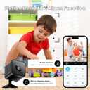 4K Mini Security Camera, WiFi Wireless Camera Small Portable HD Nanny Cam with Motion Detection, Cloud & SD Storage, Night Vision,Wide Angle,Can No Need WiFi Cams Micro Cameras for Home Indoor Outdoor (Black)