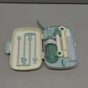 Momcozy Bottle Brush Set - Baby Bottle Cleaner Kit with Silicone Brush, Nipple Brush, Straw Brush, Soap Dispenser, Drying Rack - 7 in 1 Bottle Cleaning Tool for Home and Travel, Green