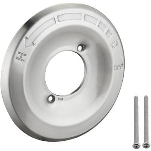 Replacement Escutcheon Plate for Delta 1300/1400 Series, for One-Handle Tub and Shower Faucets, Single Metal Round Shower Escutcheon Kit, Brushed Nickel