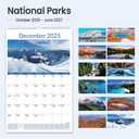 SUNEE 2026 Wall Calendar Extra Large 17"x27", 21 Month from October 2025 to June 2027, Vertical Extra Large Monthly Calendar 2026-2027 for Wall, National Parks