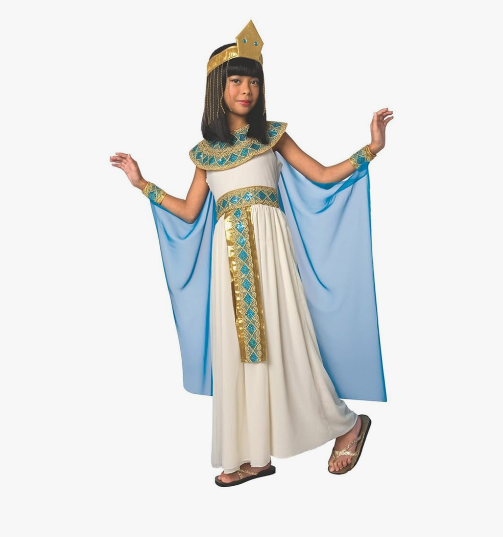 Morph Cleopatra Costume Kids, Egyptian Costume Kids, Cleopatra Costumes for Girls, Halloween Costumes for Girls L