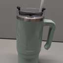 b-well metal water flask, green