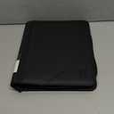 Toploader Binder 4 Pocket Hold 128+Trading Cards in 3" x 4"Top Loaders, Double-Sided Loading 2X2 Pockets Toploaders 35pt-55pt Storage, Ringless Zipper Folder with Tag Design-Black