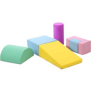 Soft Climbing Indoor Set for Toddlers - 6PCS Foam Climbing Blocks for Crawling, Sliding, and Active Play - Safe Toddler Climbing Toys for Ages 1-3