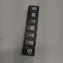 Amazon Basic Care Weekly (7-Day) Pill Organizer, Vitamin Planner, And Medicine Box, Medium Compartments, Black (1 Count (Pack of 1))