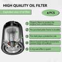 49065-0724 Oil Filter Compatible With Kawasaki 49065-7010 FX751V FX801V FX850V FX921V FH381V FH430V FH480V FH541V FH580V FH601V FH641V FH680V FH721V FH601D FH680D FH721D FH770D KAF300 400 620 (4)