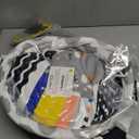 Baby Gym Play Mat, 8-in-1 Tummy Time Mat & Activity Gym, Washable Ball Pit, Infant Play Mat with Detachable Toys for Sensory Exploration and Motor Skill Development (Black White)