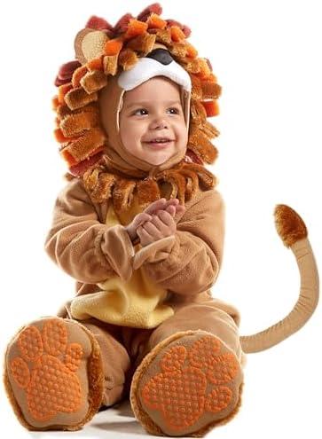 Spooktacular Creations Halloween Lion Costume Toddler with Toy Zebra, Kids Lion Costume for Baby Halloween Dress Up Party