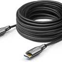 Fiber Optic HDMI Cable 100 Feet, HDMI 2.0, 18Gbps, Supports 4K@ 60Hz, 4:4:4/4:2:2/4:2:0, HDR10, Dolby Vision, HDCP2.2, ARC,3D,Slim and Flexible