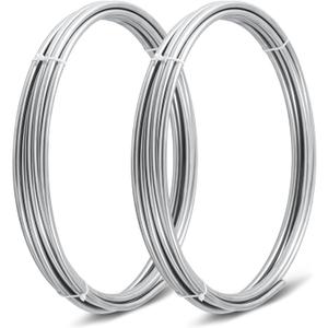 MorningRo 3/8" x 50 ft 304 Stainless Steel Tubing Coil Applied for Making Fuel Pipe Coils, Wort Cooling and Automobile Applications
