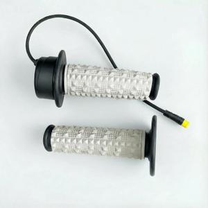 Full Twist Throttle 3 Pin, Plug and Play Ebike Throttle Compatible with Macfox, HappyRun, Freego, 12V-72V Throttle with IP76 Waterproof Plug