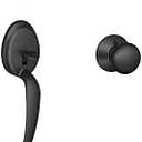 SCHLAGE Plymouth Single Cylinder Handleset and Plymouth Knob, Matte Black (F60 PLY 622)