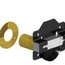 GateMate 2 (70mm) Single Locking Premium Long Throw Lock, Key Unlock, High Security with Slide Bolt, Stainless Steel & Powder Coated, Corrosion Resistant, Elongated Keep for Gate Drop.