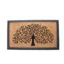 Abbott Collection Tree of Life Coir Doormat with Rubber Border (16x28 L)