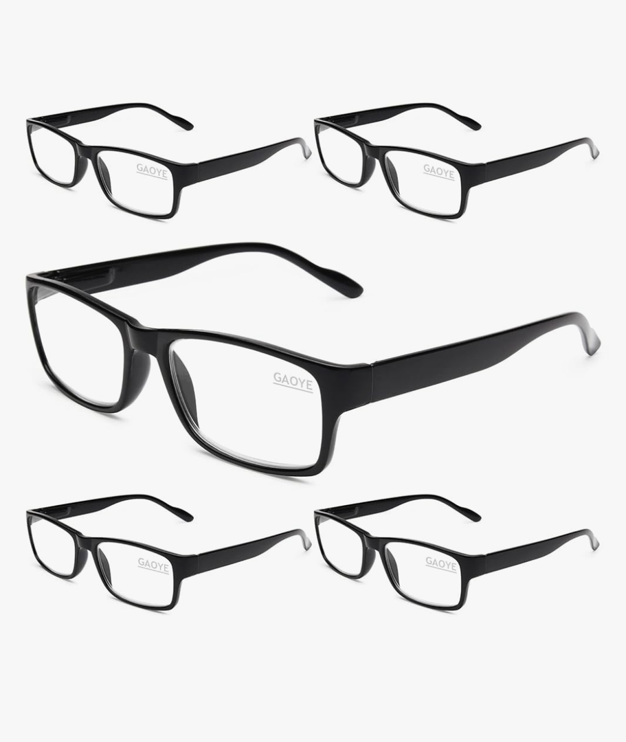 Gaoye Professional Reading Glasses for All Day - Computer Readers with Blue Light Protection - Value Pac