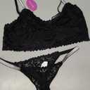 Avidlove Lingerie Set for Women Lace Bra and Panty Set Two Piece Sheer Bralette Size XL