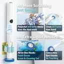 2 x AIR U+ Hands-Free Electric Toilet Brush for Seniors & Busy Households - No Bending, Effortless Clean with Disposable Heads & Holder Set