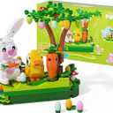 JAKI Easter Bunny & Chick Egg Hunt Building SetSpring Animal Model with Movable Ears & Rotating Tree, Festive Decor & Perfect for Kids & Families