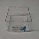 iDesign Plastic Stackable Kitchen Cabinet Storage Bin with Handles - Clear Pantry Organizer (Medium)