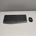 Wireless Keyboard and Mouse Combo, 2.4G Lag-Free Keyboard Set with Ergonomic Wrist Rest, Phone Holder, Silent Keyboard Cordless Set for Computer, Batteries Included, Laptop, PC, Mac, Windows -SABLUTE