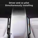 Car Seat Gap Filler, Universal Premium Leather Front Seat Side Organizer, Car Storage Box for Holding Phone, Sunglasses, Keys, Car Accessories fit Auto SUV Truck (Black, Driver's Seat) (1 Pack)