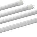 CYLED T8 2Ft 60cm 10-Watt Led Tube Light. Nortal White Color 5000K,Double Ended Input 20Watts Replacement Fluorescent Pack of 4 Units
