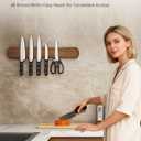 Magnetic Knife Holder, 24 Inch Acacia Wood Knife Strip for Wall or Fridge