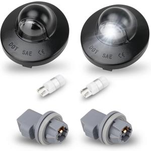 Bestview License Plate Lights,Led Rear Bumper Tag Lamp Bulbs with Socket Housing Cover Assembly Replacement for Ford F150 F250 F350 F450 F550 Superduty Ranger Explorer Bronco Excursion Expedition