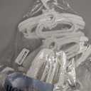 Baby Nursery Closet Hangers, Ultra Thin Non-Slip and Extendable Laundry Infant Pant Hanger for Newborn Clothes 30pcs11-14 Adjustable Children Coat Hanger for Girl Boy Toddler Kids Child (White)