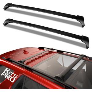 KitsPro 260lb Roof Rack Cross Bars for 2023-2024 Honda Pilot (ONLY FIT Factory Flushed Side Rails), Matte Black Heavy Duty Aluminum Cargo Crossbar (Pilot 2023-2024)