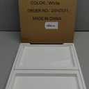 Bamboo Bed Tray Table with Foldable Legs, Breakfast Tray, Laptop Desk for Bed or Sofa,Food,Dinner,Serving,TV Table,Kitchen,Eating,Working (White)