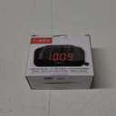 Timex Alarm Clock with Large Display, Digital Alarm Clock for Bedroom Includes 120V Universal Power Adapter (T121B - Black)