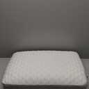 Sealy Molded Bed Pillow for Pressure Relief, Adaptive Memory Foam with Washable Knit Cover, Standard, 16x24x5.75 Inches, White, Grey