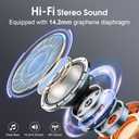 Wireless Earbuds 75hrs Bluetooth 5.4 Headphone Sport, 2025 Bluetooth Earbuds Stereo Deep Bass Over Ear Bud with Earhooks, ENC Noise Cancelling Mic, IPX7 Waterproof Earphone, Iron Gray