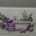 TIEHAOMAI Lavender Bathroom Wall Art(Floral-1,16x24inch (40x60cm))