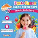 Zollipops Clean Teeth Lollipops, Anti Cavity, Sugar Free Candy for a Healthy Smile Great for Kids, Diabetics and Keto Diet, Natural Fruit Variety, 5.2oz (packaging may vary)