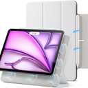 ESR Funda para iPad Air de 13 pulgadas M3/M2 (2025/2024), iPad Pro 12.9 6/5/4 generacin, potente accesorio magntico, funda delgada con soporte triple, compatible con Pencil Pro y USB-C, serie (Blanco (Brilliant White))