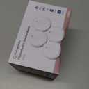 4 Pack Smoke Detector Fire Alarms 9V Battery Operated Photoelectric Sensor Smoke Alarms Easy to Install with Light Sound Warning, Test Button,9V Battery Included Fire Safety for Home