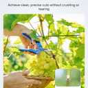 Fondwell 6.5" Pruning Shears Trimming Scissors: 2 Pack of Small Garden Snips with Micro Tip - Plant Clippers of High Cutting Efficiency