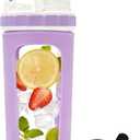 Glass Shaker Cup Odorless BPA Free– Glass Shaker Bottle for Protein 26oz Durable Borosilicate Glass, LeakProof & BPAFree – Ideal for Creamy Protein Shakes, Smoothies & Workout Drinks (Lilac)