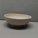 Large Resin Pedestal Decorative Bowl - Modern Handicraft Bowls for Home Decor - Fruit Bowl for Kitchen Counter - Key Bowl for Entryway Table,Artificial Stone Beige